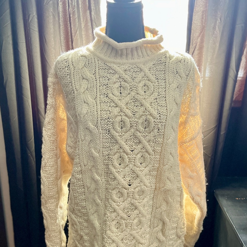 Vintage Fisherman Sweater made in England.